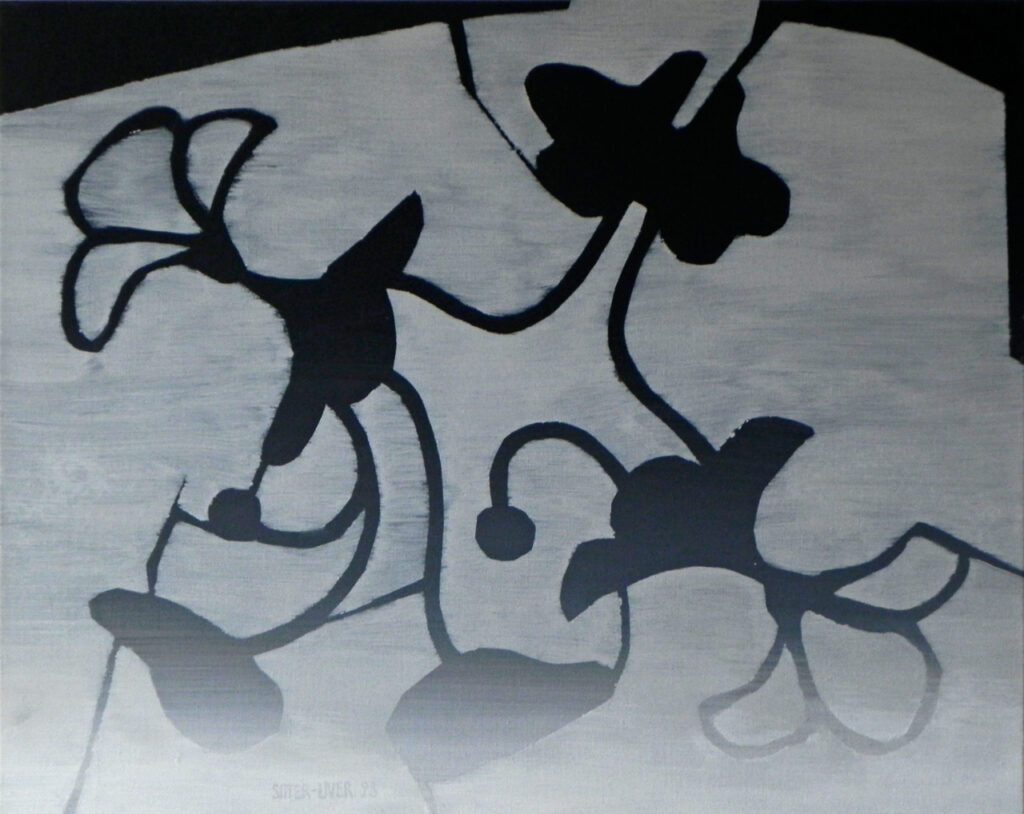 L'équilibre, 1998, Öl auf Leinwand, 50 x 60 cm