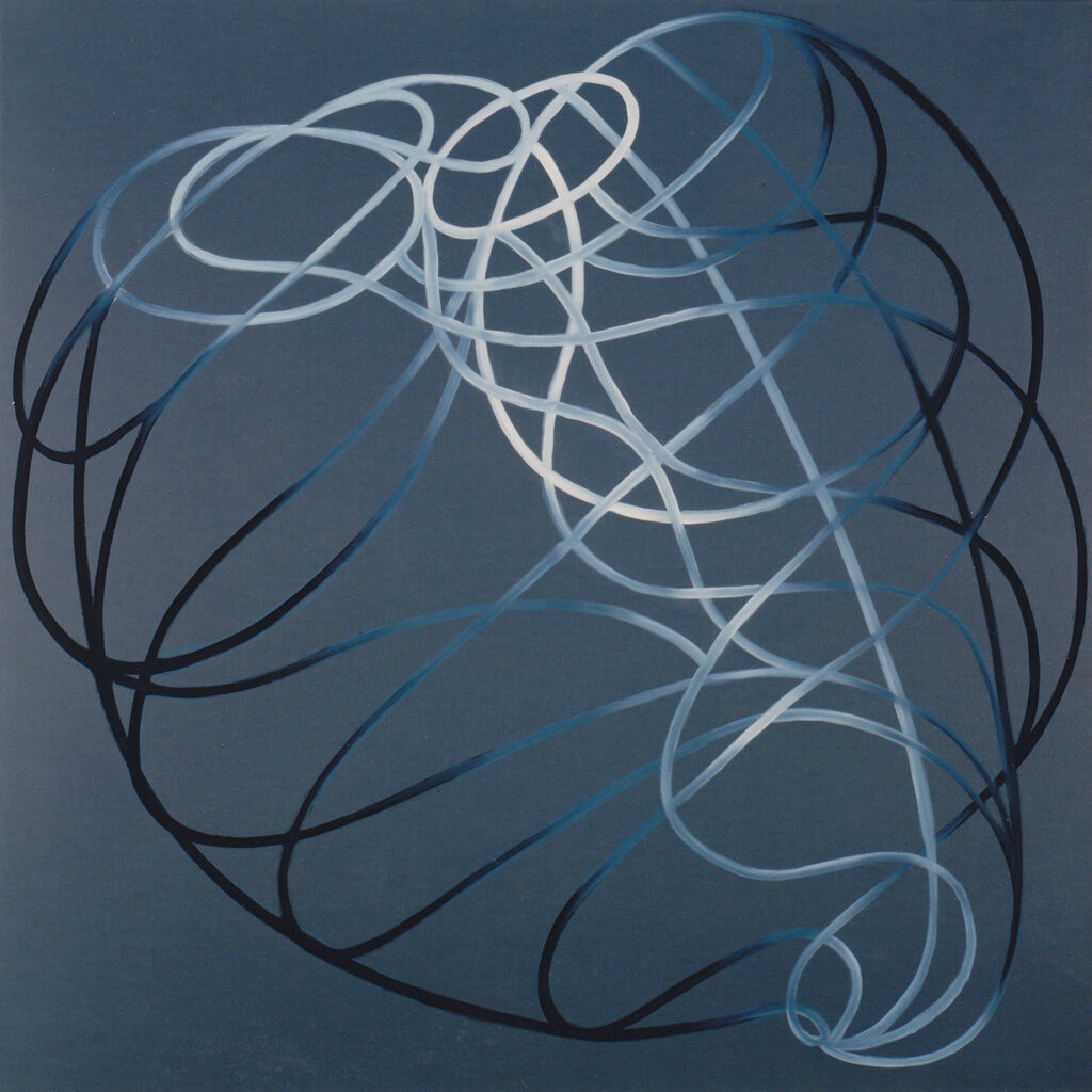 Herzgeflecht, 1999, Öl auf Leinwand, 130 x 130 cm